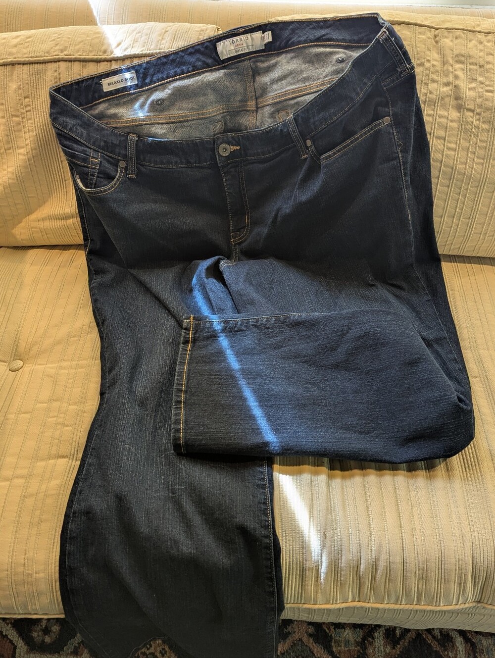 Torrid Dark Blue Relaxed Boot Jeans - Size 24 Short